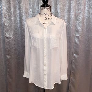 Like New a.n.a Sheer Blouse Size Medium